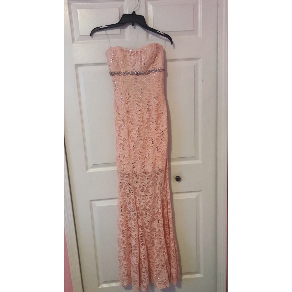 Pink sequin dress